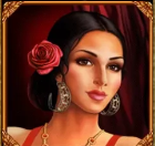Символ игрового автомата Flamenco Roses Девушка