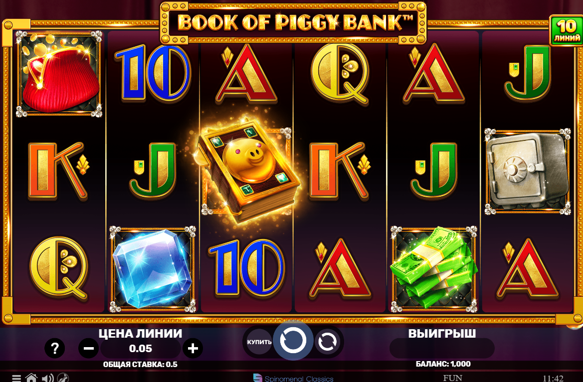 Изображение игрового автомата Book Of Piggy Bank