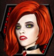 Символ игрового автомата Vampire Night Вампир-женщина